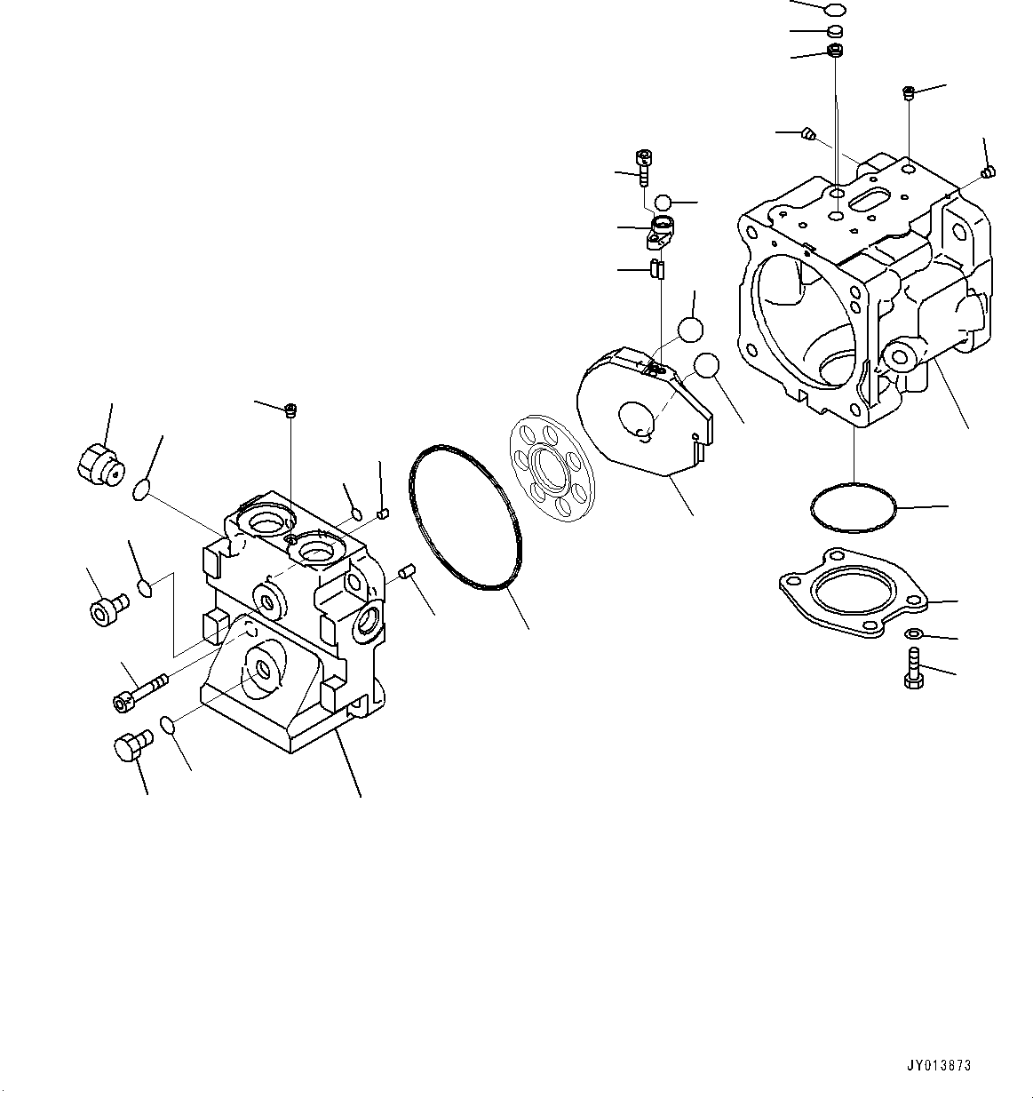 Komatsu parts book diagram for D375A-6 S/N 62001-UP (Mining Specification): COOLING FAN DRIVE PIPING, FAN PUMP (6/15)(#60001-60077)