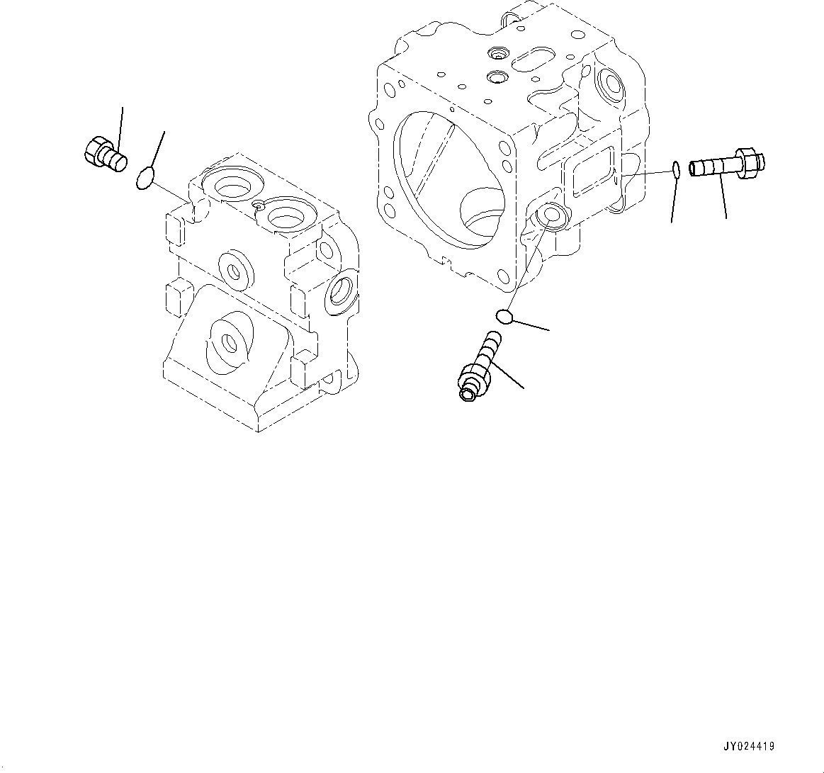 Komatsu parts book diagram for D375A-6 S/N 62001-UP (Mining Specification): COOLING FAN DRIVE PIPING, FAN PUMP (14/15)(#60078-)