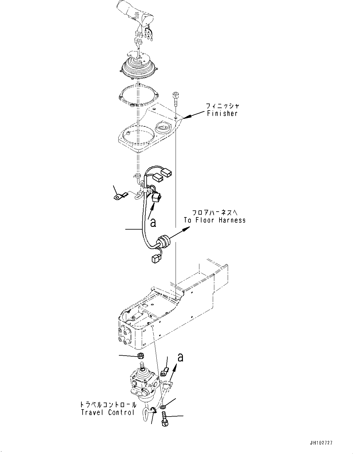 Komatsu parts book diagram for D375A-6 S/N 62001-UP (Mining Specification): FLOOR FRAME, TRAVEL PIPING(#62001-)