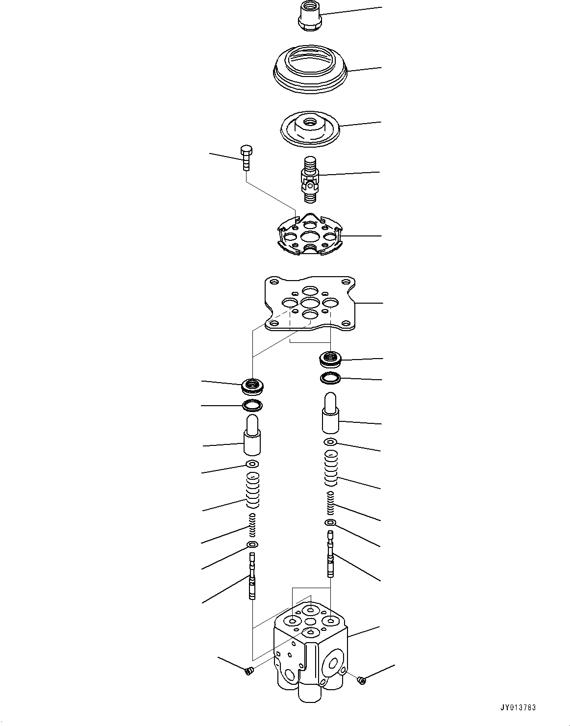 Komatsu parts book diagram for D375A-6 S/N 62001-UP (Mining Specification): FLOOR FRAME, PPC VALVE (2/2)(#62001-)