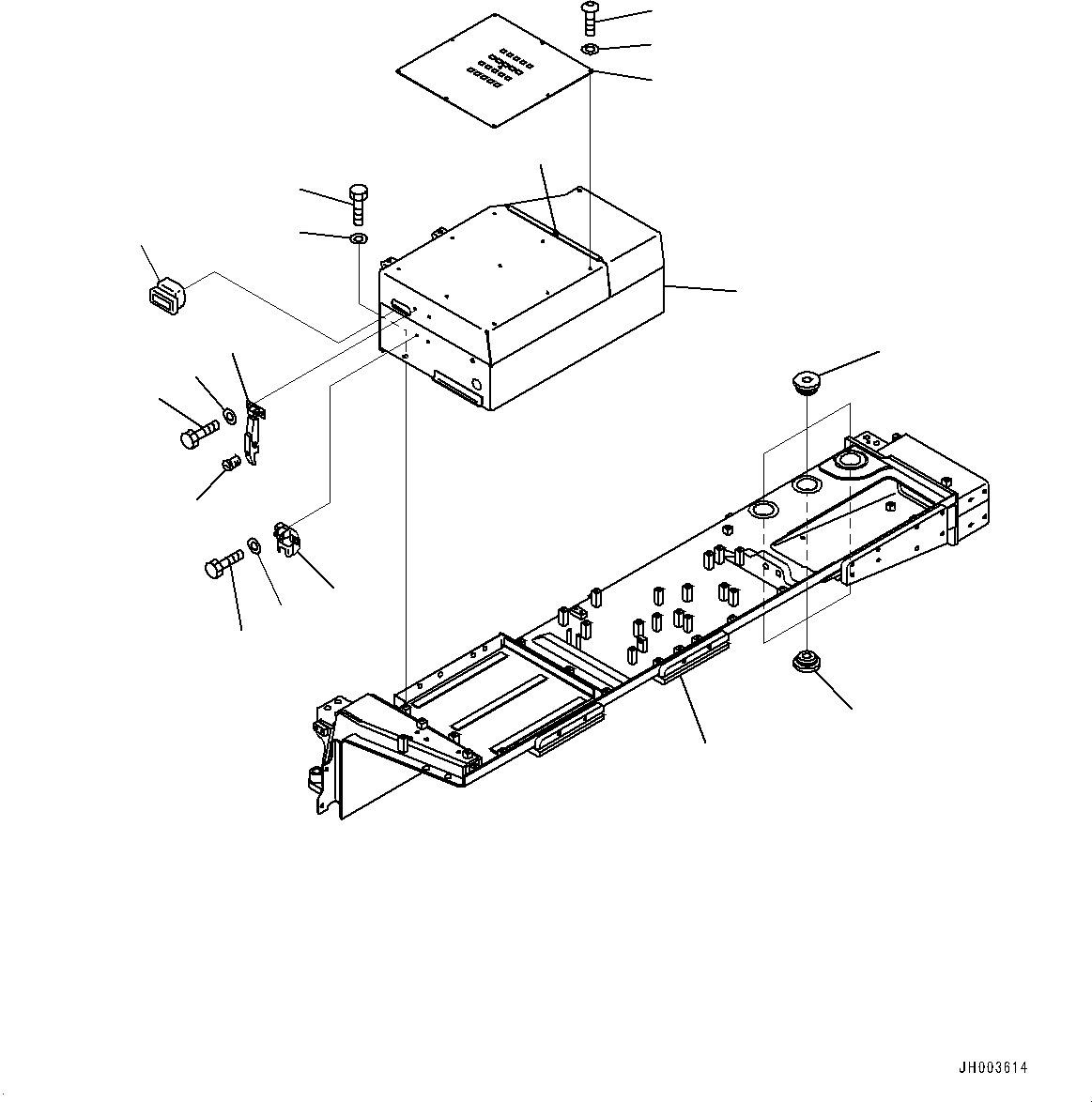 Komatsu parts book diagram for D375A-6 S/N 62001-UP (Mining Specification): FENDER, FENDER, L.H.(#62001-)