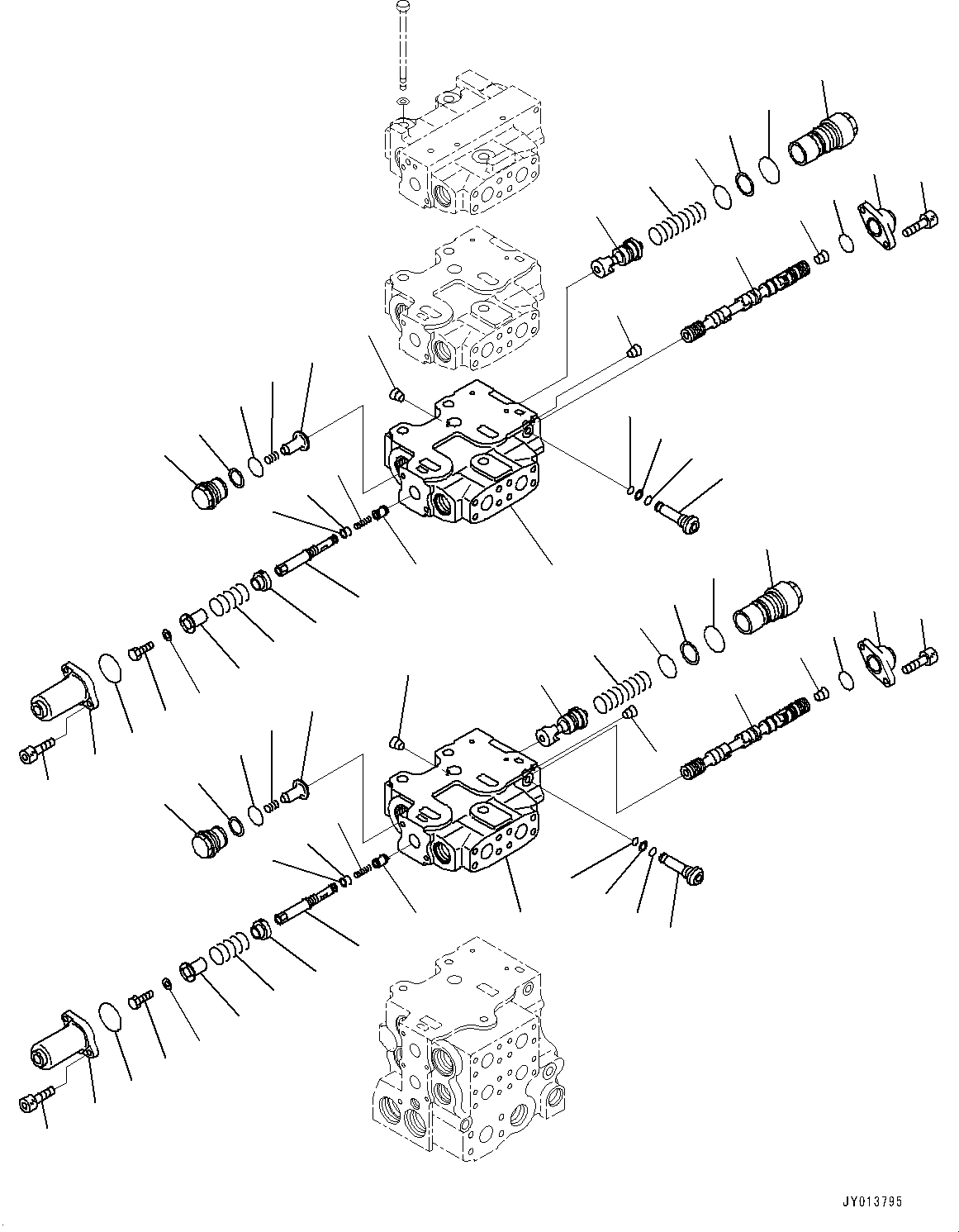 Komatsu parts book diagram for D375A-6 S/N 62001-UP (Mining Specification): FENDER, CONTROL VALVE, 6-SPOOL (9/10)(#62001-)
