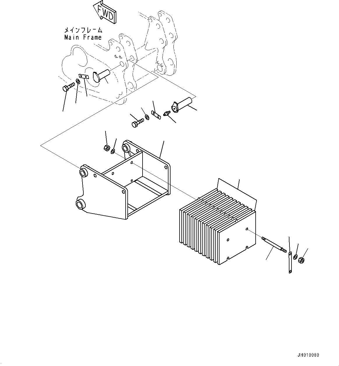 Komatsu parts book diagram for D375A-6 S/N 62001-UP (Mining Specification): COUNTERWEIGHT, (#60001-)