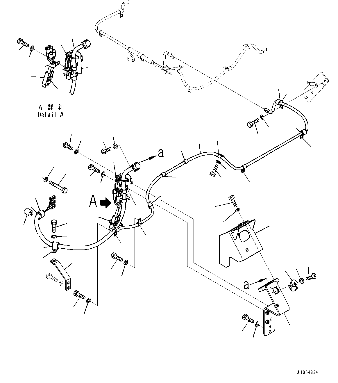 Komatsu parts book diagram for D375A-6 S/N 62001-UP (Mining Specification): COOLANT AND OIL PAN HEATER, MAIN WIRING HARNESS(#60033-)