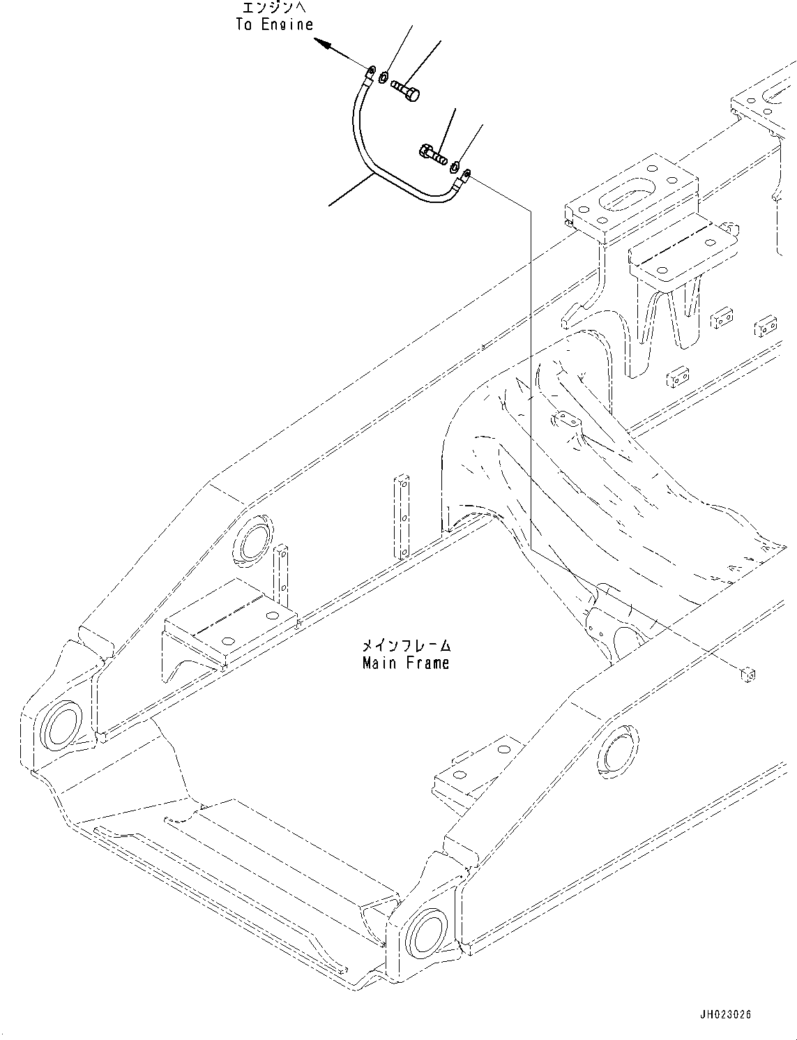 Komatsu parts book diagram for D375AI-8 S/N 81001-UP: ENGINE WIRING HARNESS, GROUND(#81001-)