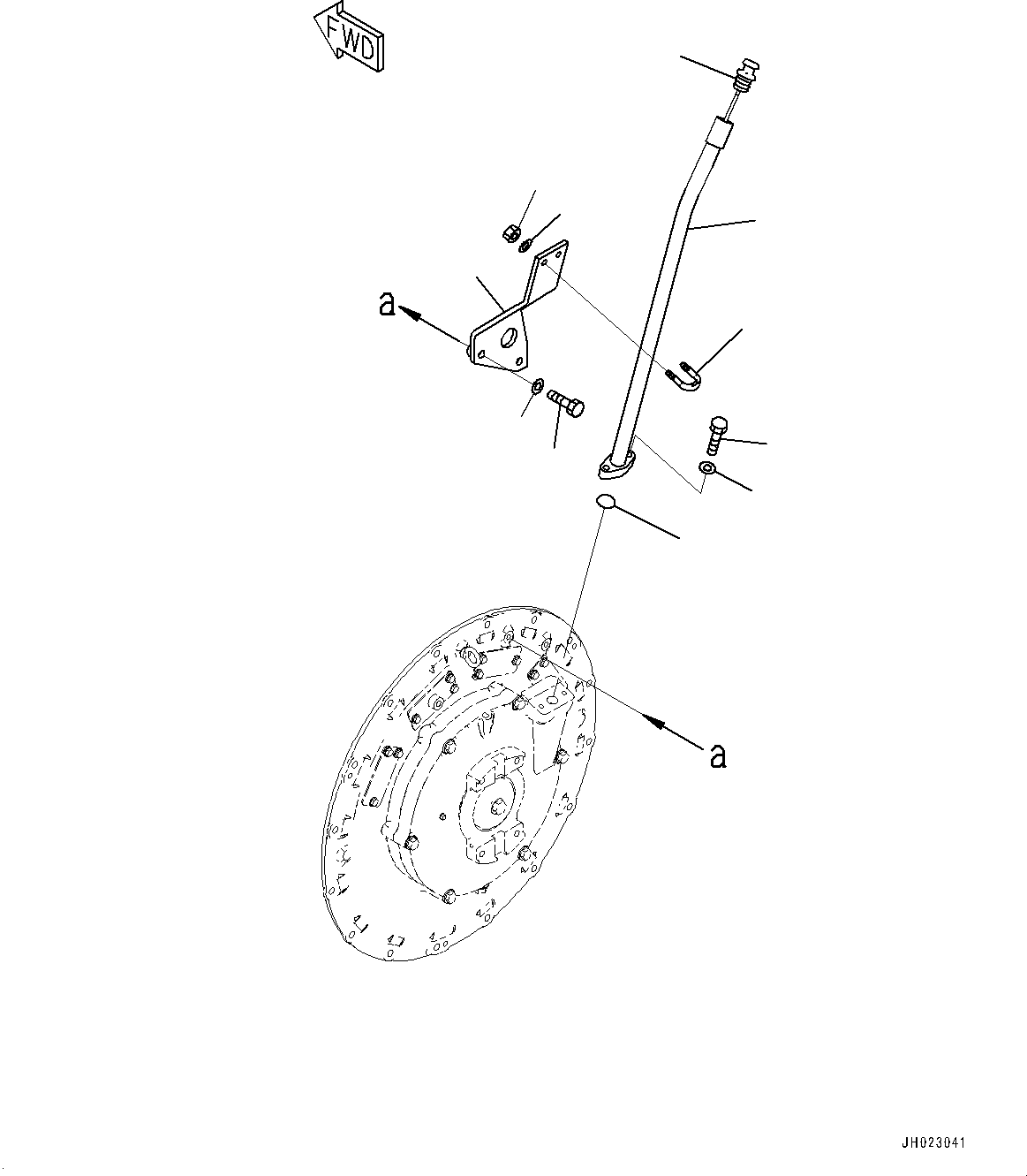 Komatsu parts book diagram for D375AI-8 S/N 81001-UP: DAMPER, TUBE(#80015-)