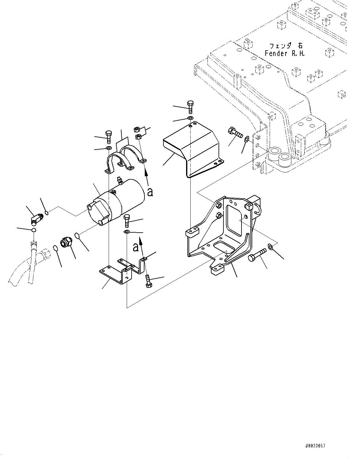 Komatsu parts book diagram for D375AI-8 S/N 81001-UP: ENGINE PRE-LUBRICATION UNIT, PUMP(#81001-)