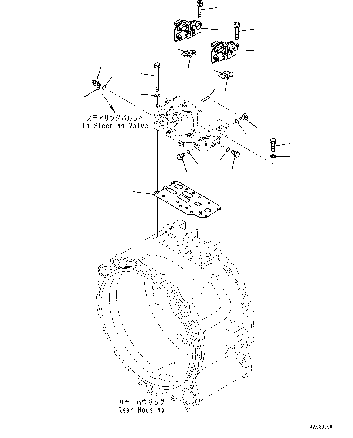 Komatsu parts book diagram for D375AI-8 S/N 81001-UP: POWER TRAIN, ECMV VALVE(#80015-)