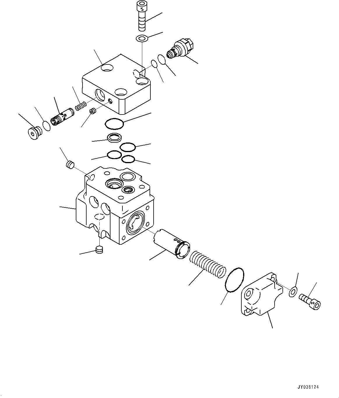 Komatsu parts book diagram for D375AI-8 S/N 81001-UP: COOLING FAN DRIVE PIPING, SELF-PRESSURE REDUCING VALVE(#80223-)