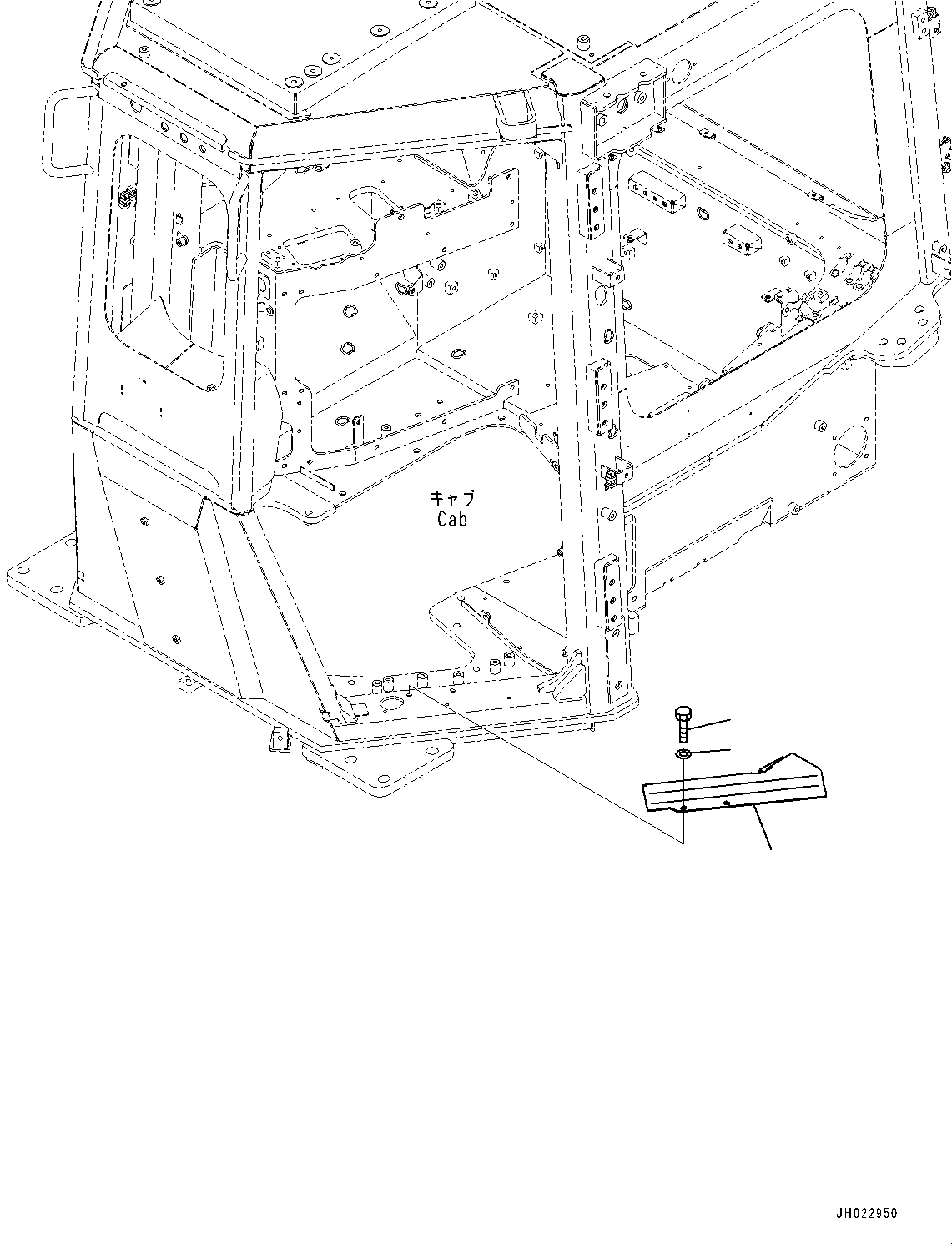 Komatsu parts book diagram for D375AI-8 S/N 81001-UP: CAB ELECTRICAL UNIT, COVER(#81001-)