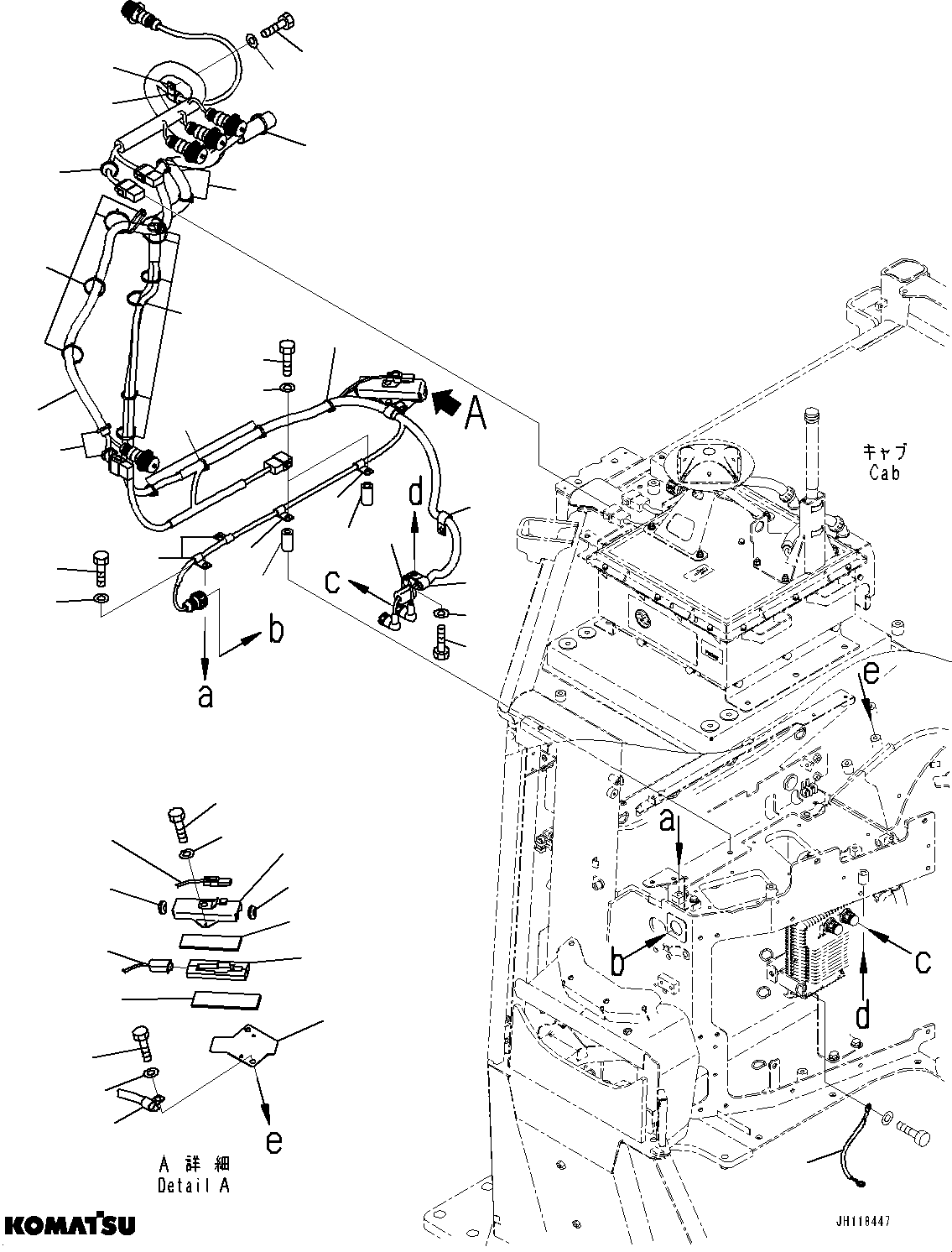 Komatsu parts book diagram for D375AI-8 S/N 81001-UP: CAB ELECTRICAL UNIT, ICT WIRING HARNESS(#81001-)