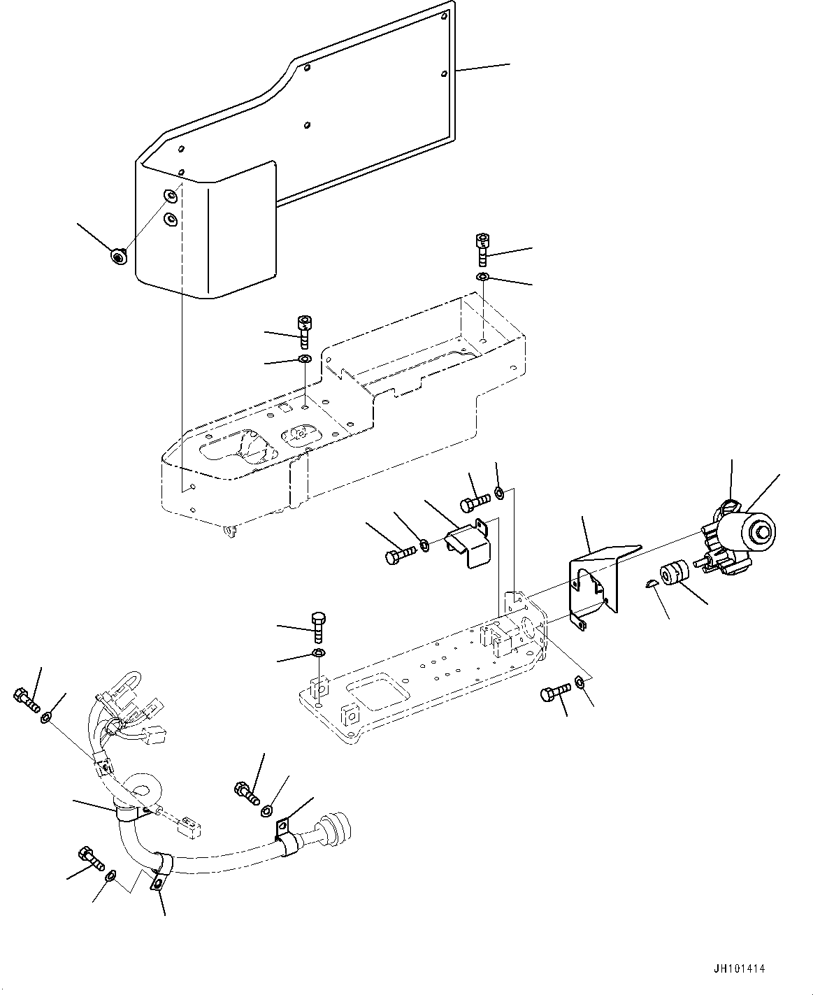 Komatsu parts book diagram for D375AI-8 S/N 81001-UP: CONSOLE RELATED PARTS, LIFT MOTOR(#81001-)