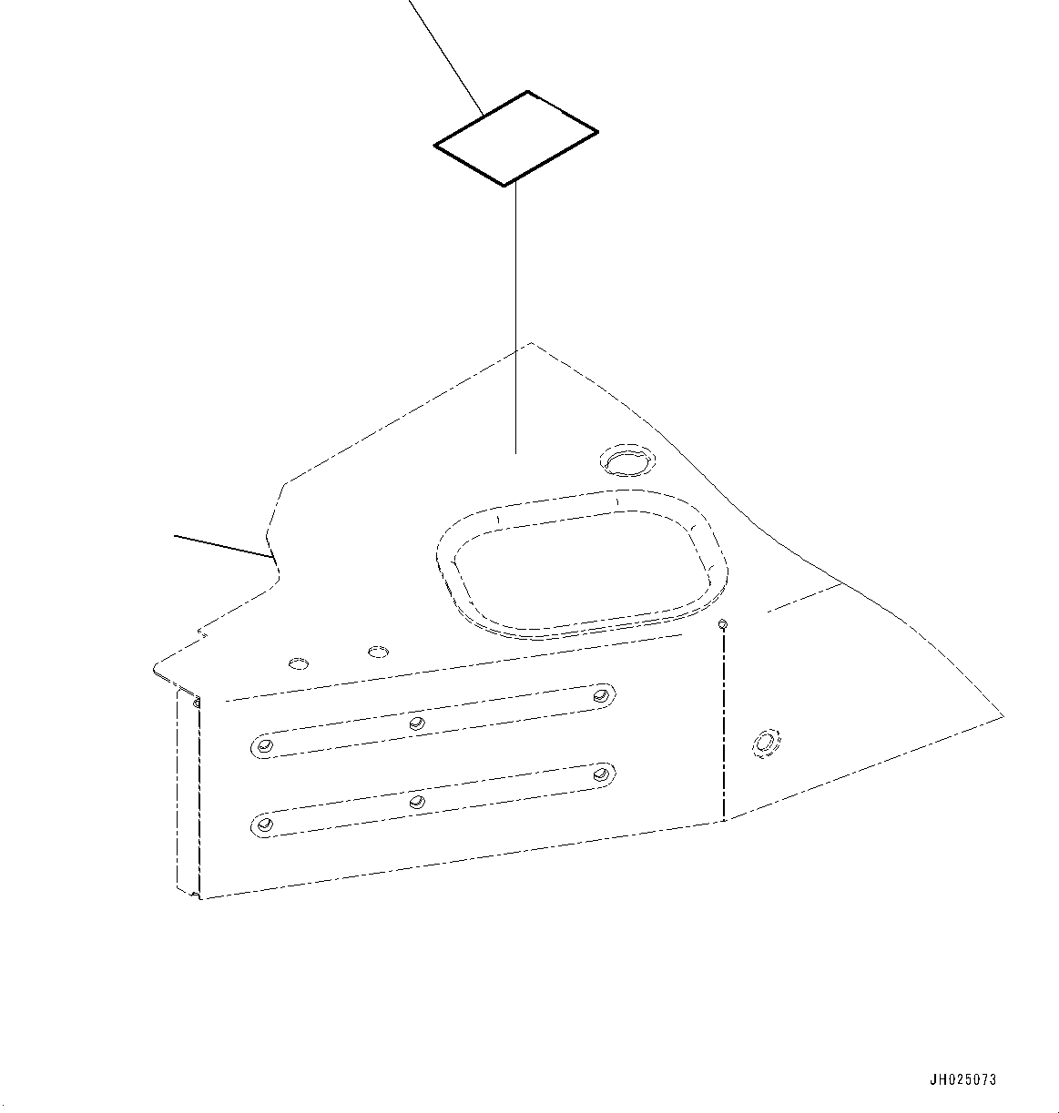 Komatsu parts book diagram for D375AI-8 S/N 81001-UP: BLADE CONTROL PLATE, (#80015-)