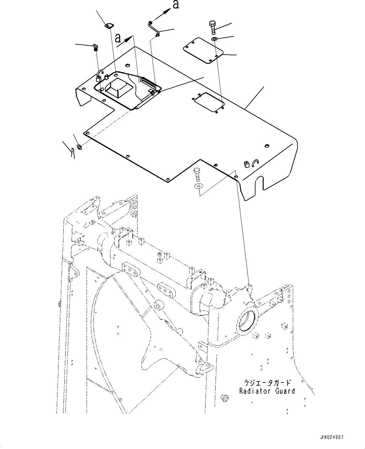 Komatsu parts book diagram for D375AI-8 S/N 81001-UP: HOOD COVER, COVER (1/2)(#81001-)