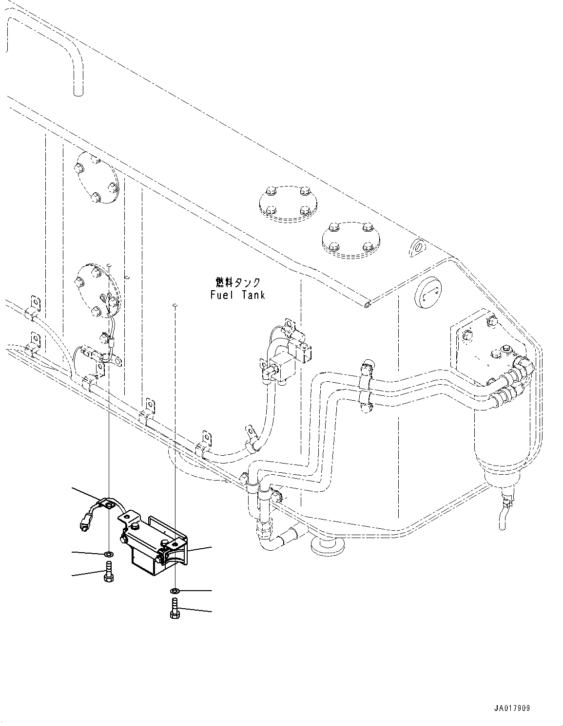 Komatsu parts book diagram for D85PX-18E0 S/N 26001-UP: BACKUP ALARM, (#22001-)