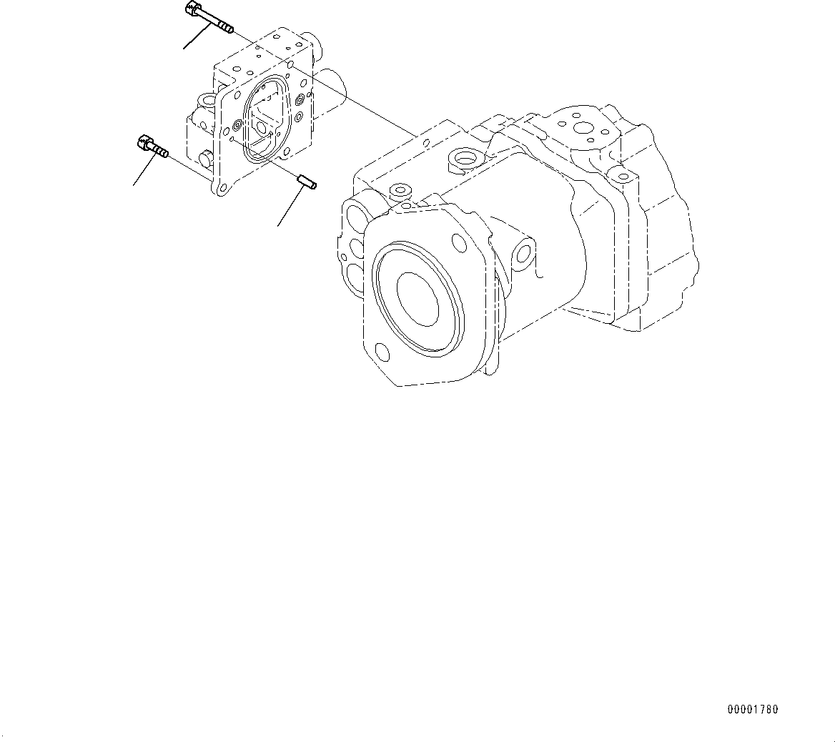 Komatsu parts book diagram for D85PX-18E0 S/N 26001-UP: POWER TRAIN OIL COOLER PIPING, HSS PUMP (6/6)(#22001-)