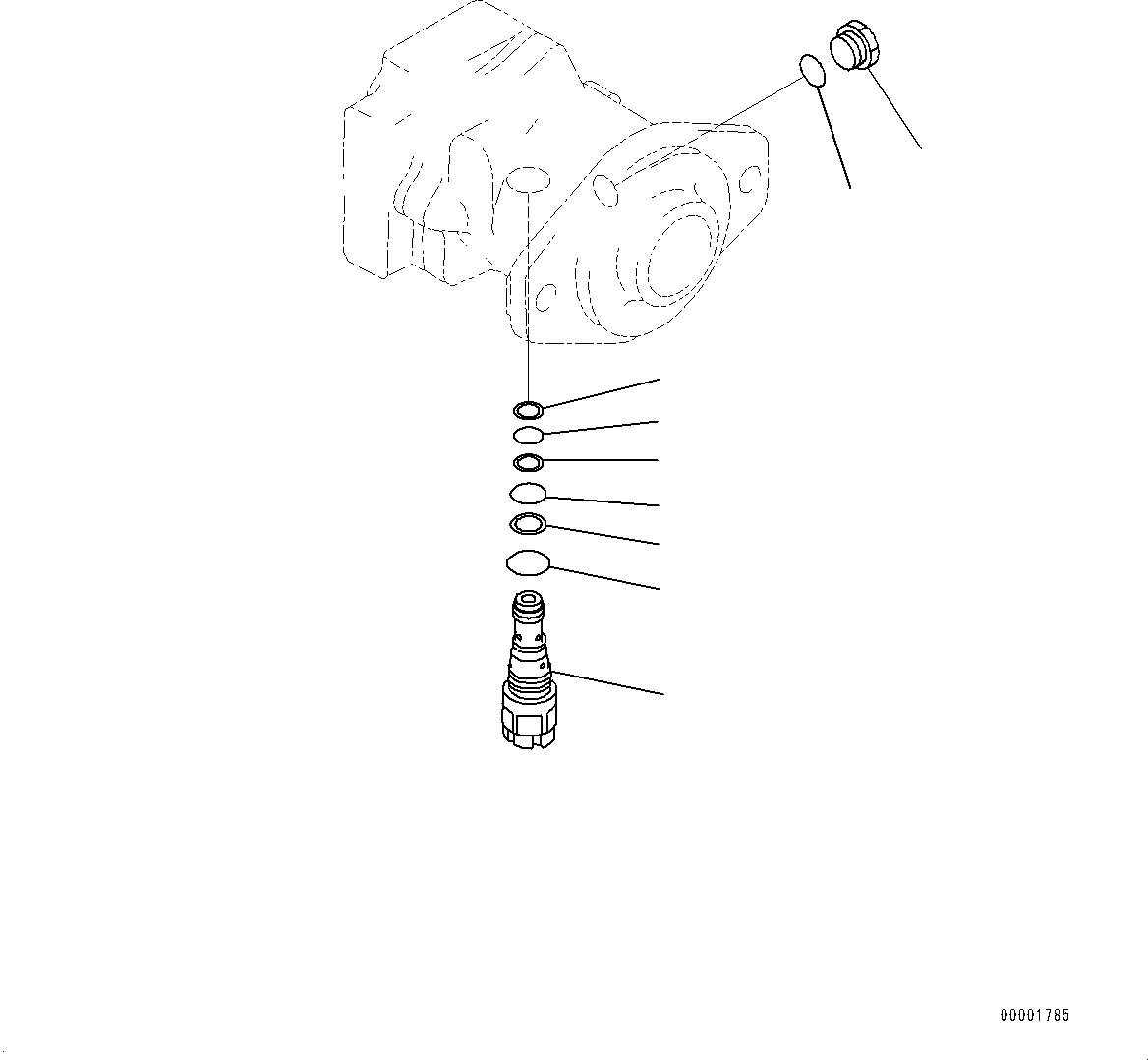 Komatsu parts book diagram for D85PX-18E0 S/N 26001-UP: POWER TRAIN OIL COOLER PIPING, HSS MOTOR (2/2)(#22001-)