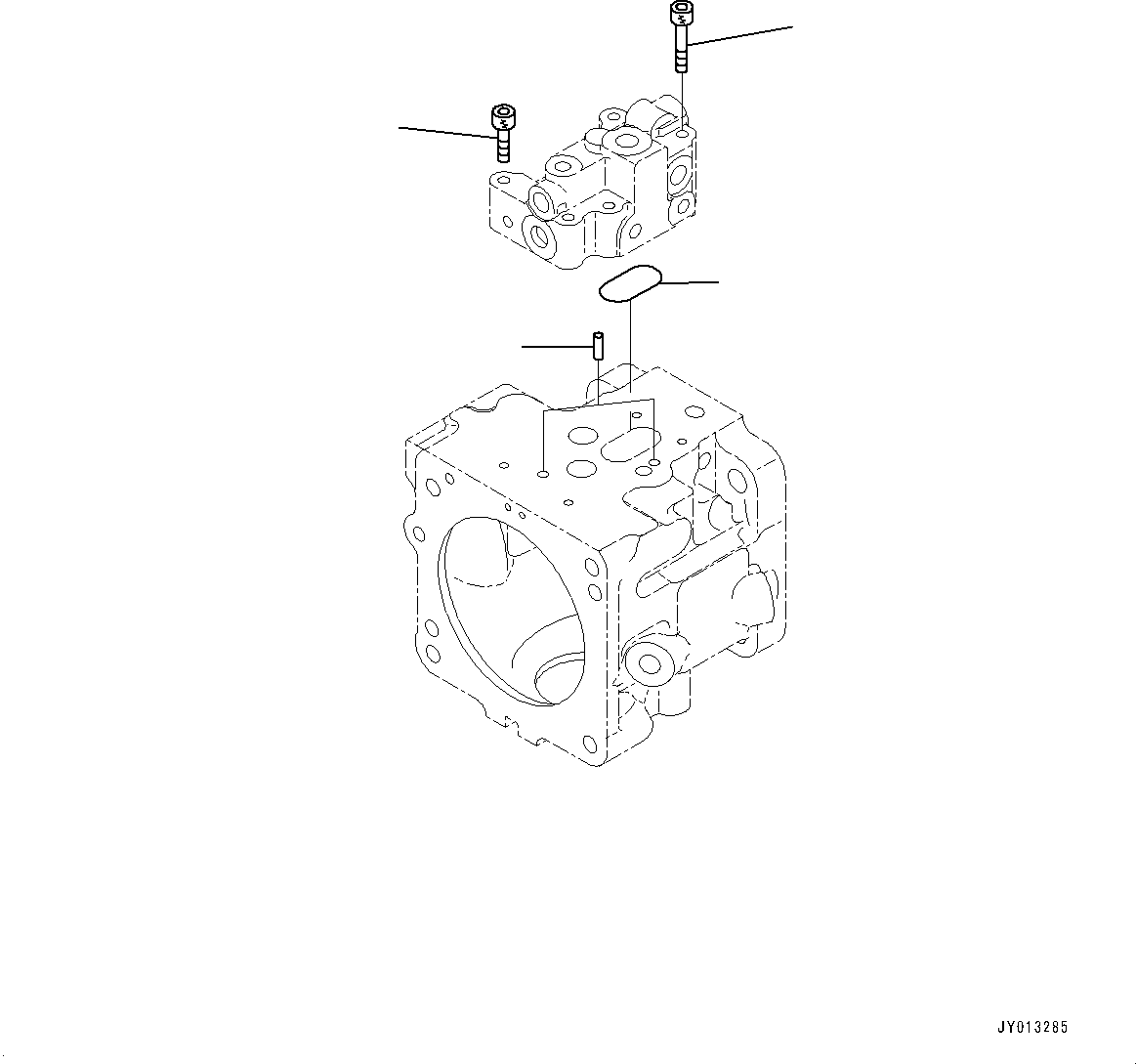 Komatsu parts book diagram for D85PX-18E0 S/N 26001-UP: POWER TRAIN OIL COOLER PIPING, FAN PUMP (5/6)(#22001-)