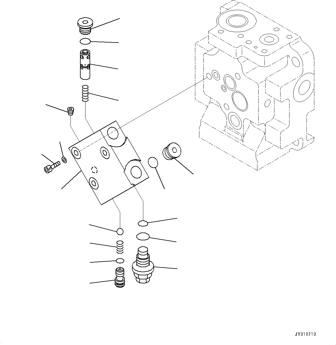 Komatsu parts book diagram for D85PX-18E0 S/N 26001-UP: POWER TRAIN OIL COOLER PIPING, FAN PUMP (6/6)(#22001-)