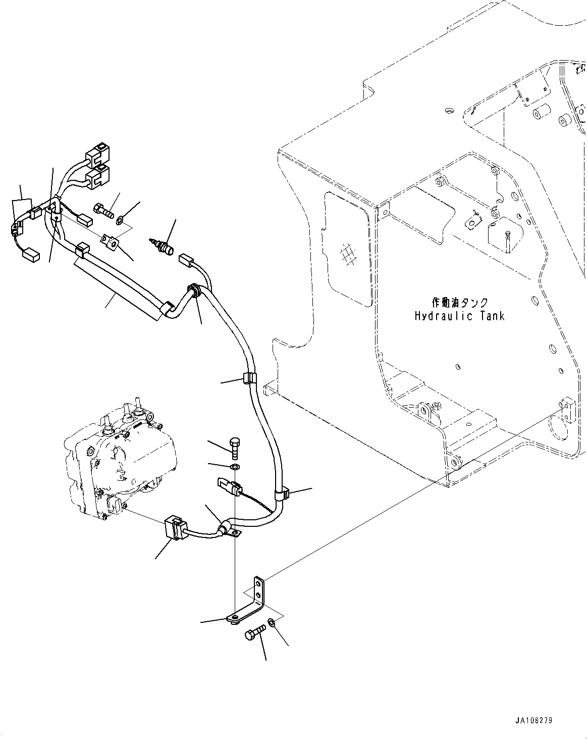 Komatsu parts book diagram for D71PXI-24 S/N 74001-UP: ELECTRIC WIRING HARNESS, DEF TANK WIRING HARNESS(#70002-)
