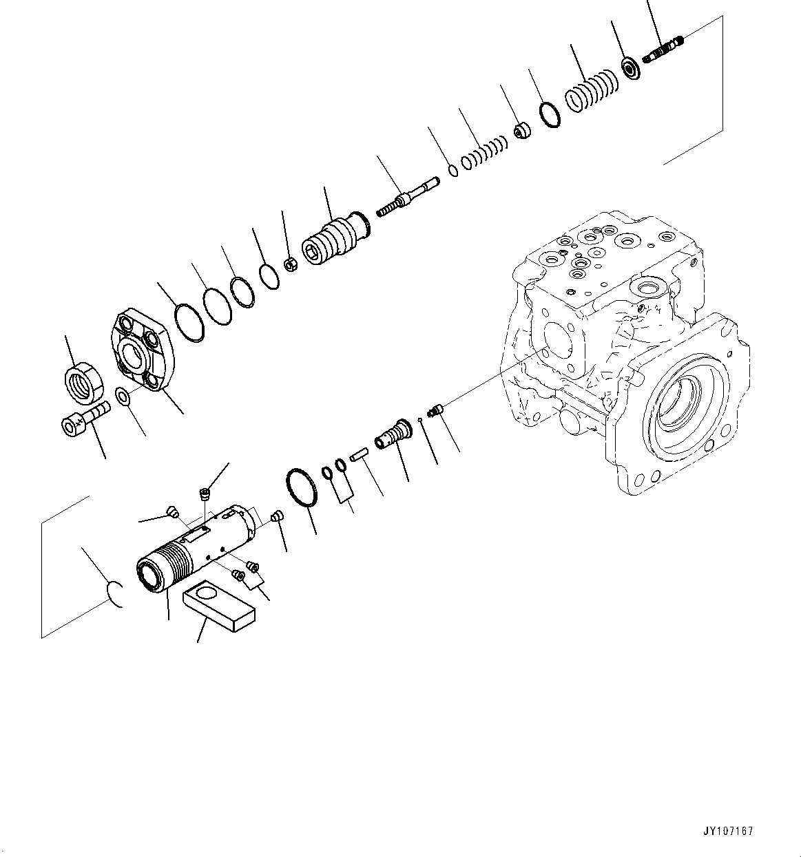 Komatsu parts book diagram for D71PXI-24 S/N 74001-UP: HYDRAULIC PUMP, HSS PUMP (4/7)(#70002-)