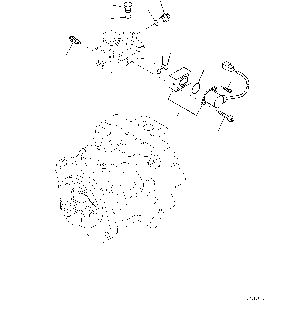 Komatsu parts book diagram for D71PXI-24 S/N 74001-UP: HYDRAULIC PUMP, FAN PUMP (4/5)(#70002-)