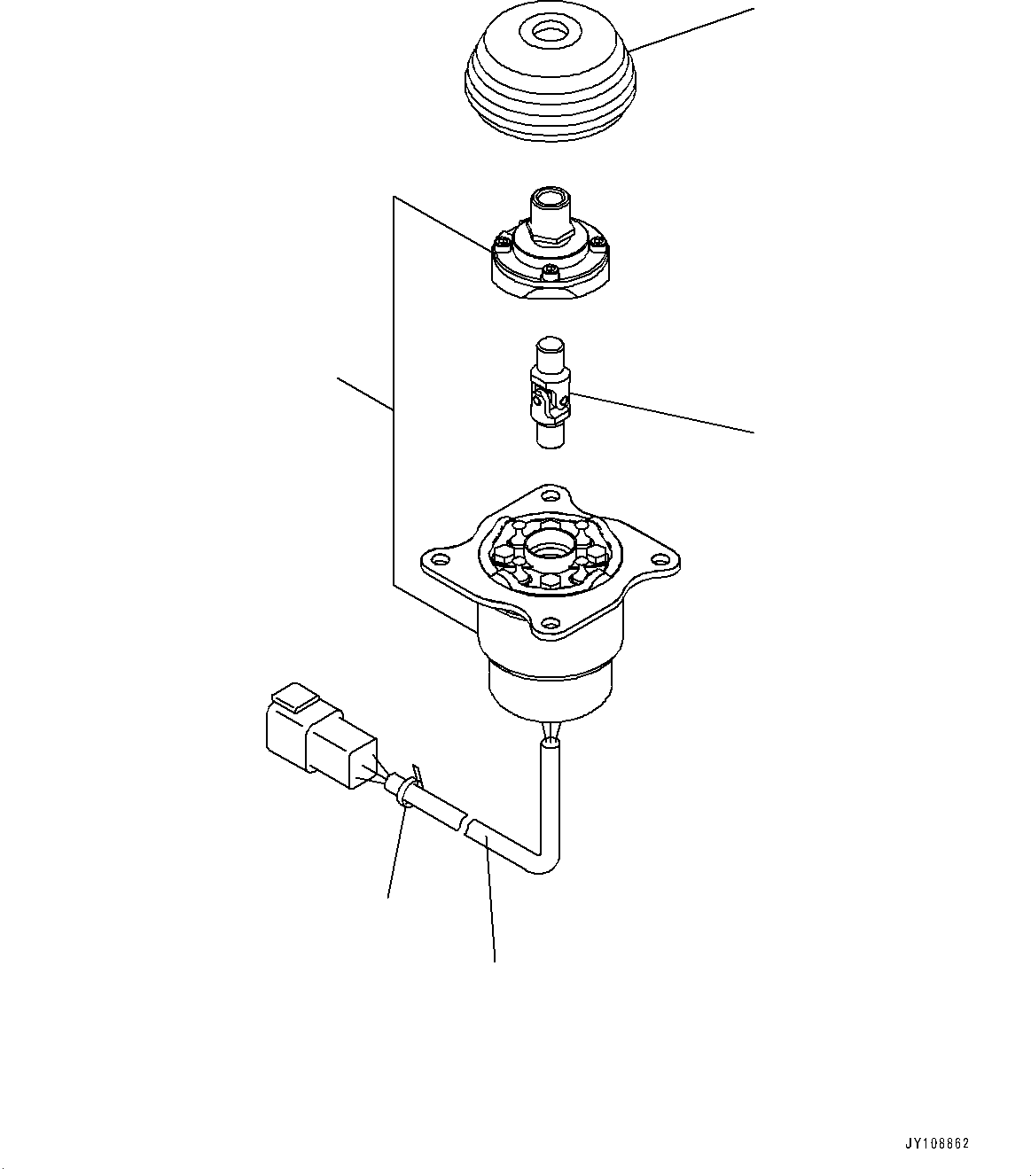Komatsu parts book diagram for D71PXI-24 S/N 74001-UP: CAB, ELECTRIC LEVER (2/2) (FOR BLADE)(#72161-)