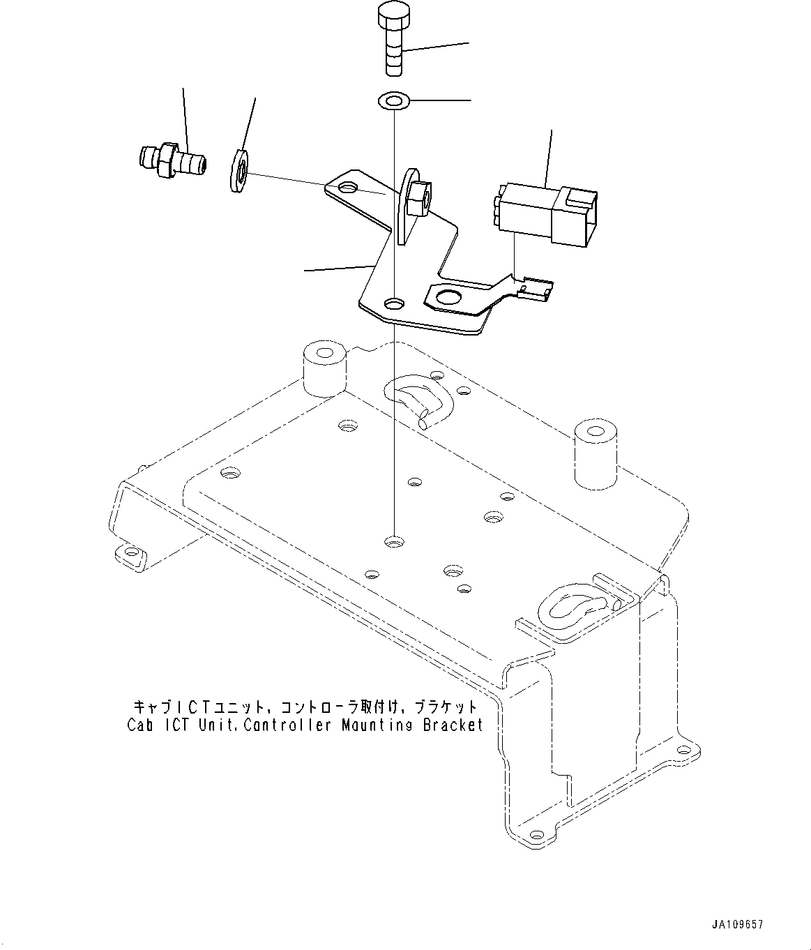 Komatsu parts book diagram for D71PXI-24 S/N 74001-UP: PARTS FOR LESS TRANSCEIVER, (#70095-)