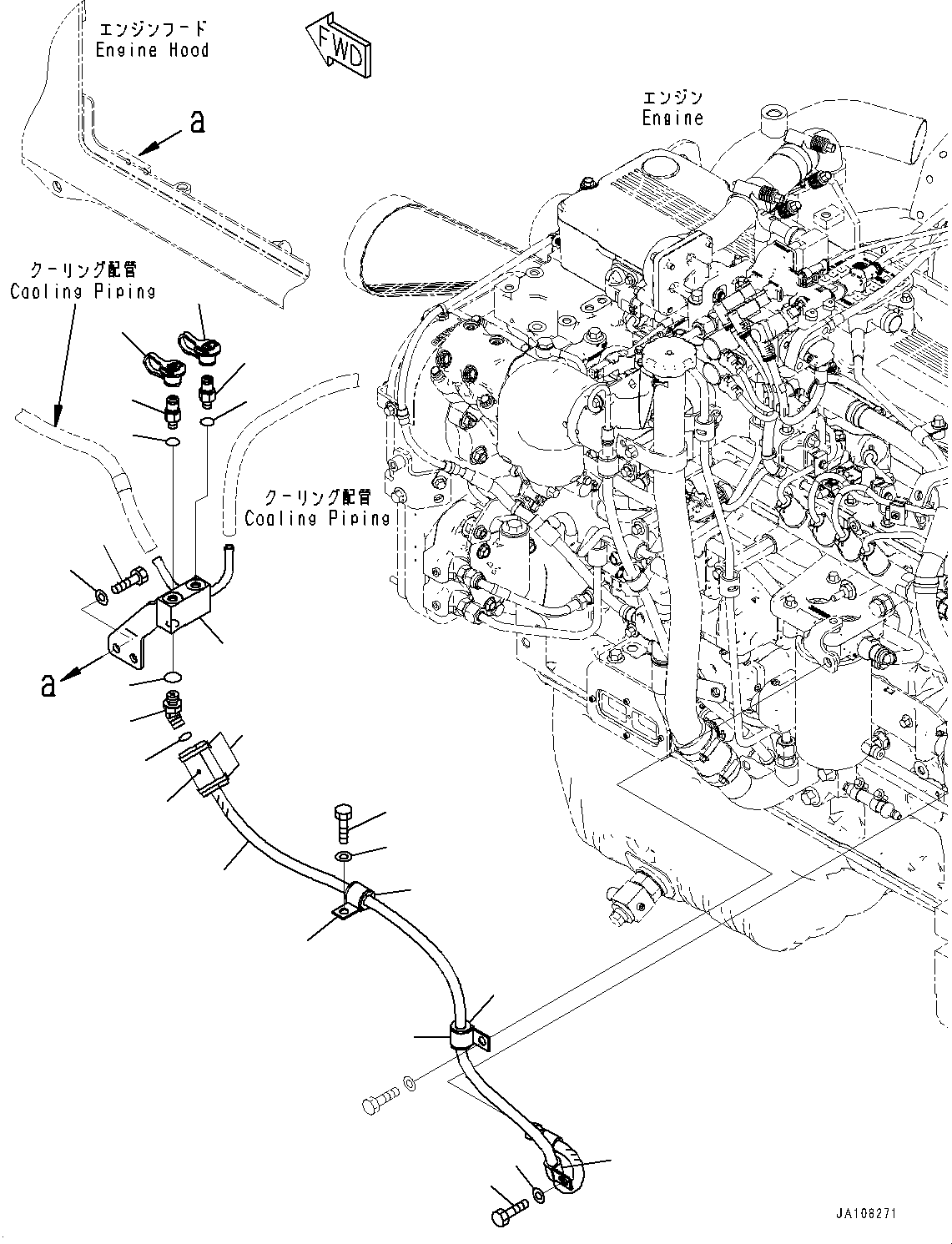 Komatsu parts book diagram for D71PXI-24 S/N 74001-UP: PM CLINIC CONNECTOR, (#70002-)