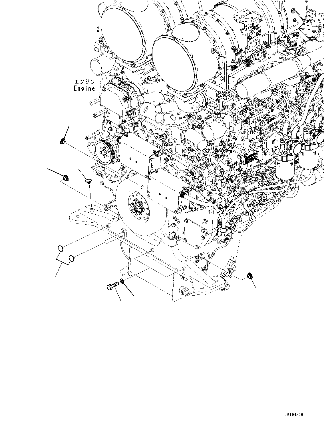 Komatsu parts book diagram for HD785-8E0 S/N 55001-UP: ENGINE RELATED PARTS, PLUG(#55013-55014)
