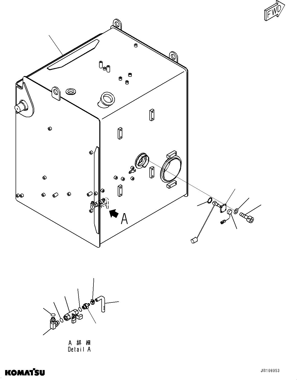 Komatsu parts book diagram for HD785-8E0 S/N 55001-UP: FUEL TANK, TANK(#55120-)
