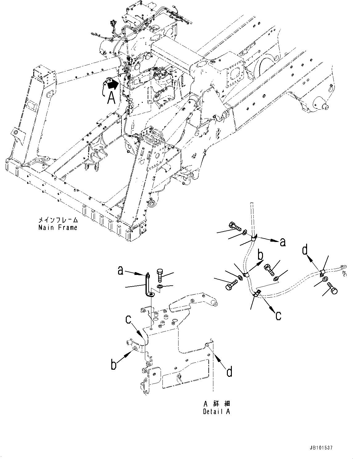 Komatsu parts book diagram for HD785-8E0 S/N 55001-UP: ELECTRIC WIRING HARNESS, MOUNTING PARTS (18/30)(#55001-)