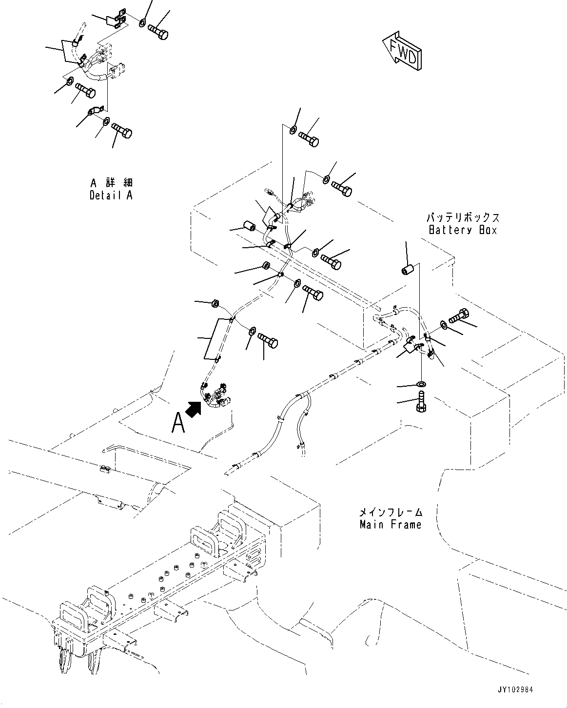 Komatsu parts book diagram for HD785-8E0 S/N 55001-UP: ELECTRIC WIRING HARNESS, MOUNTING PARTS (29/30)(#55001-55107)