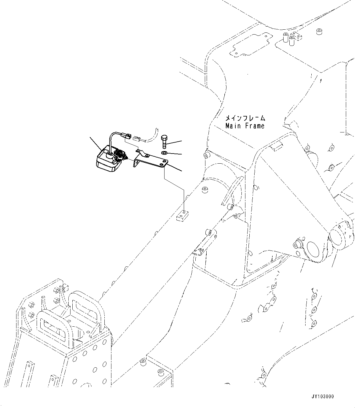Komatsu parts book diagram for HD785-8E0 S/N 55001-UP: ENGINE ROOM LAMP, (#55001-)