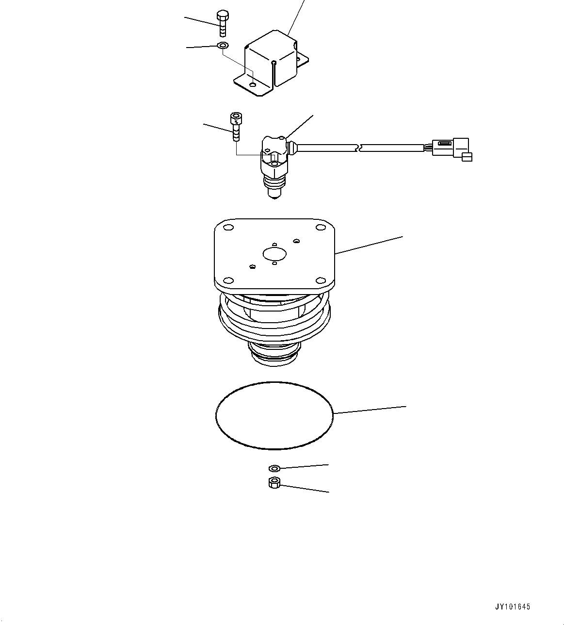 Komatsu parts book diagram for HD785-8E0 S/N 55001-UP: HYDRAULIC TANK, BYPASS VALVE(#55001-)