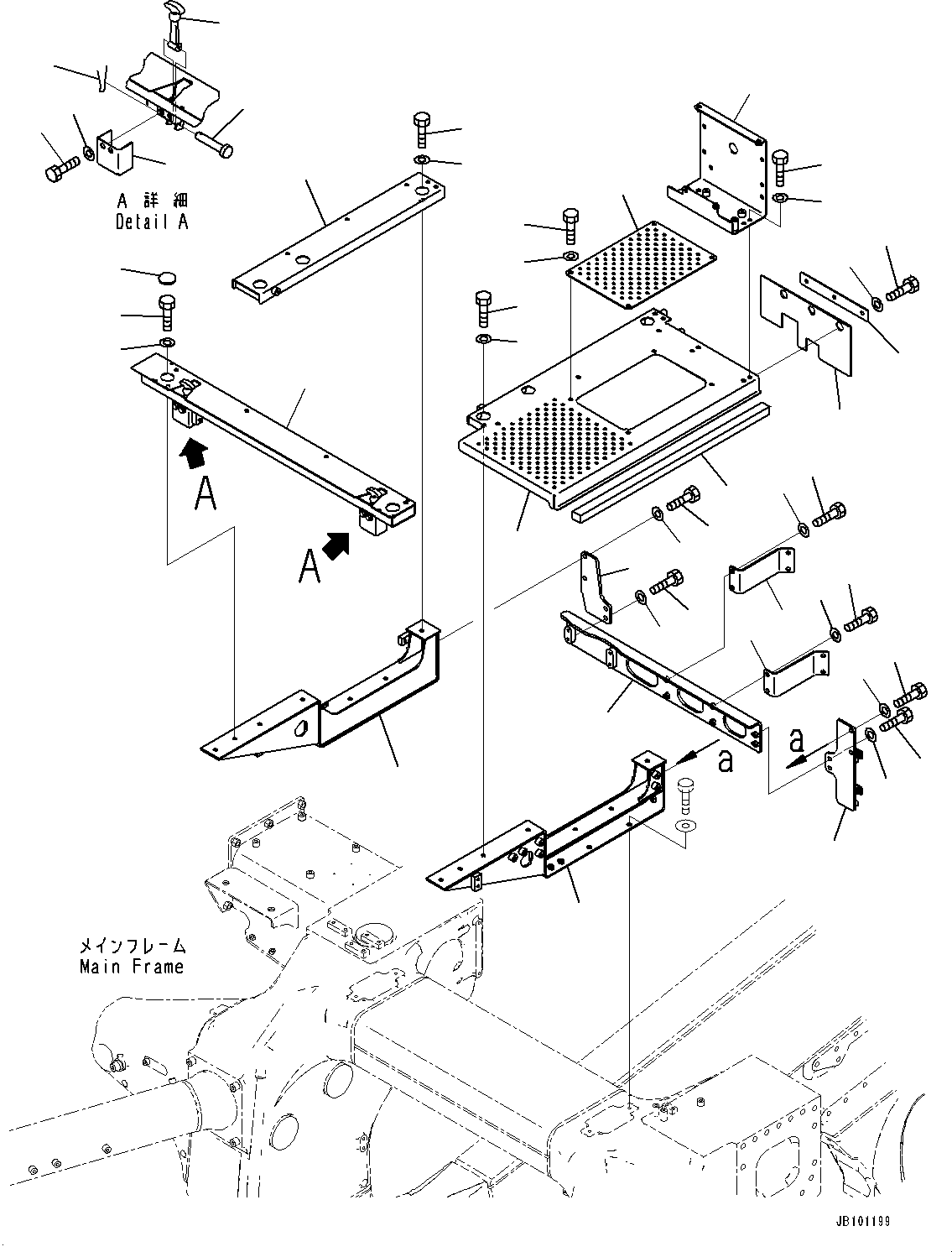 Komatsu parts book diagram for HD785-8E0 S/N 55001-UP: AIR INTAKE CONNECTOR, AIR CLEANER MOUNTING(#55001-)