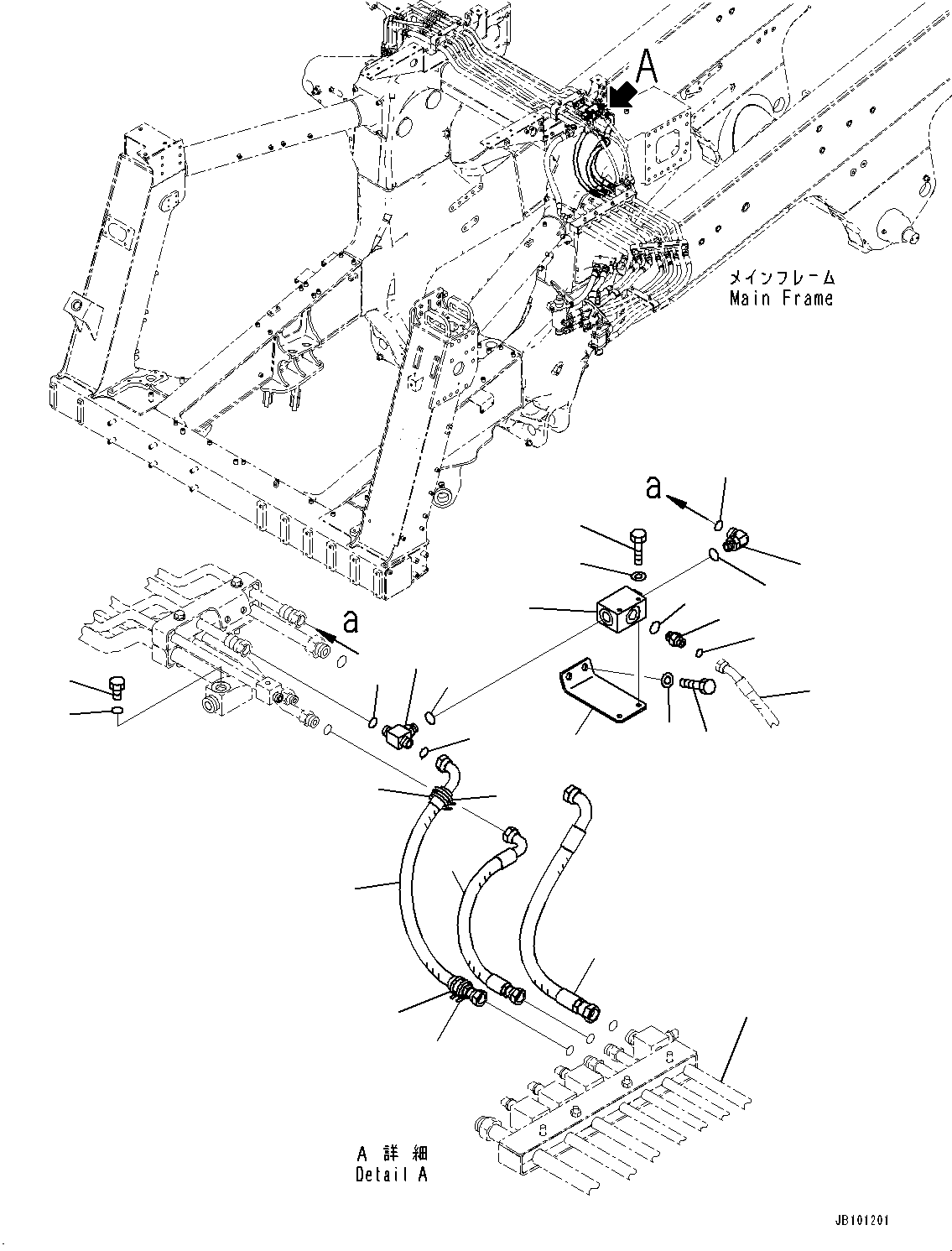 Komatsu parts book diagram for HD785-8E0 S/N 55001-UP: AIR INTAKE CONNECTOR, SHUTTLE VALVE(#55001-)