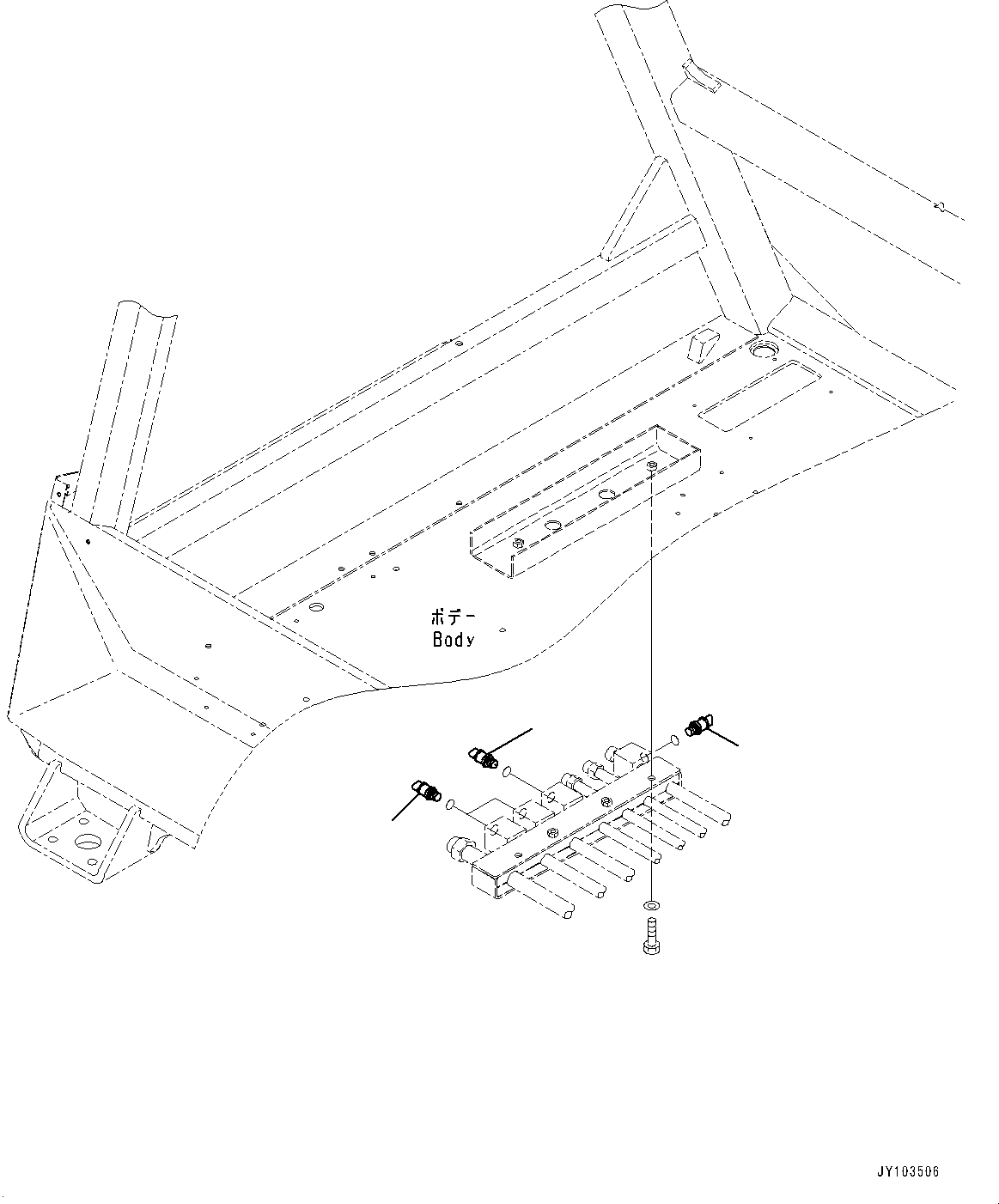 Komatsu parts book diagram for HD785-8E0 S/N 55001-UP: CAB, SENSOR(#55001-)