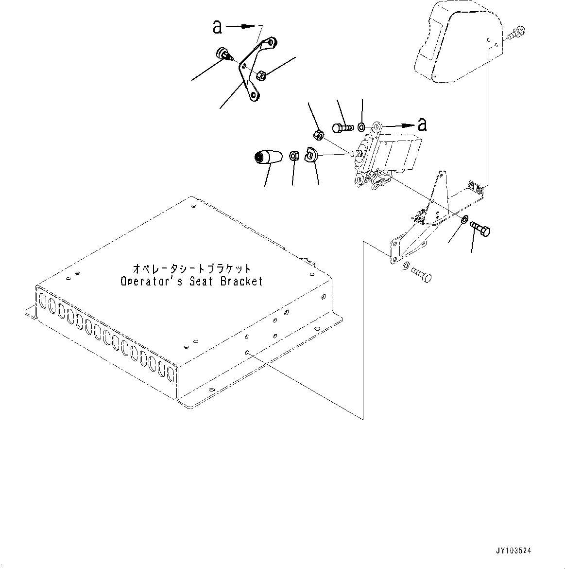 Komatsu parts book diagram for HD785-8E0 S/N 55001-UP: CAB, DUMP LEVER(#55001-)