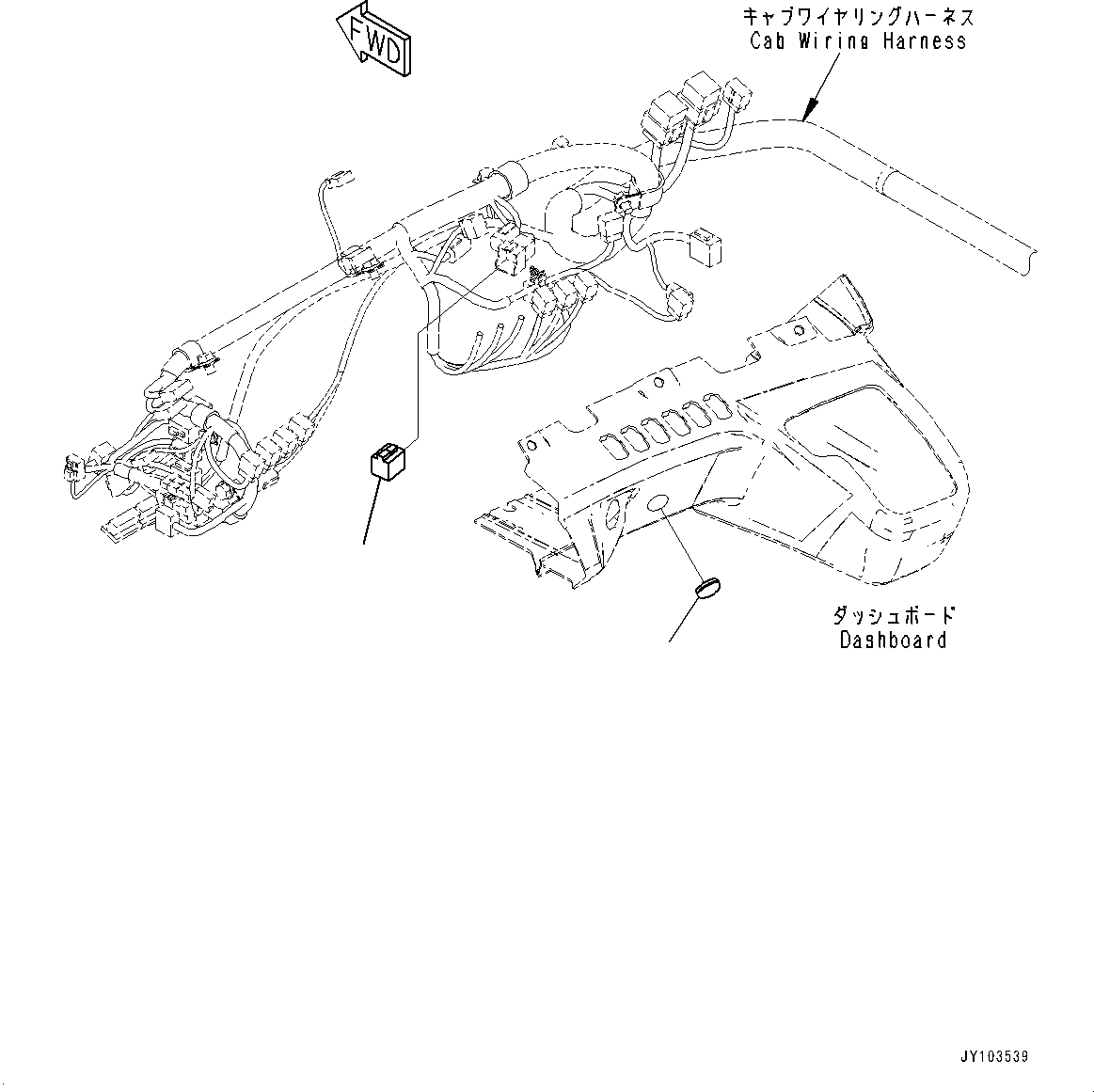 Komatsu parts book diagram for HD785-8E0 S/N 55001-UP: CAB, BLIND PARTS(#55001-)