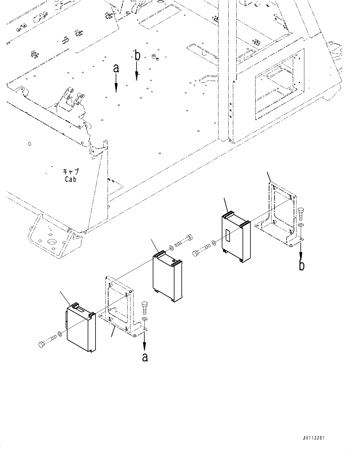 Komatsu parts book diagram for HD785-8E0 S/N 55001-UP: CONTROLLER, (#56001-)