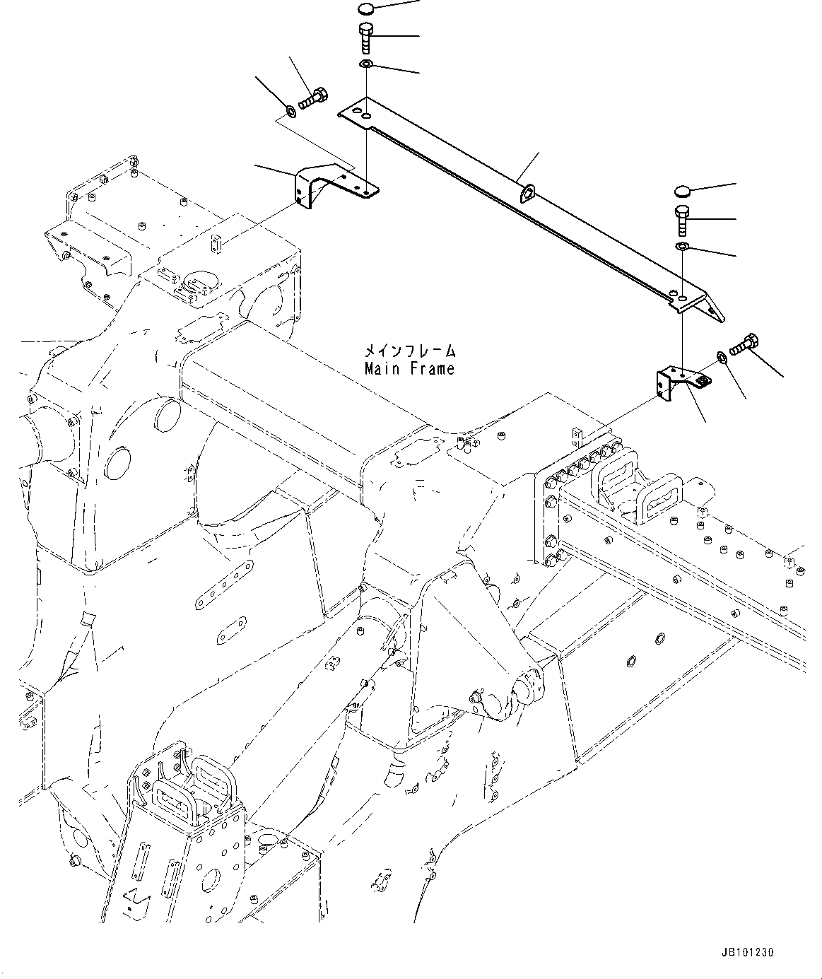 Komatsu parts book diagram for HD785-8E0 S/N 55001-UP: FENDER, BRACKET(#55001-)