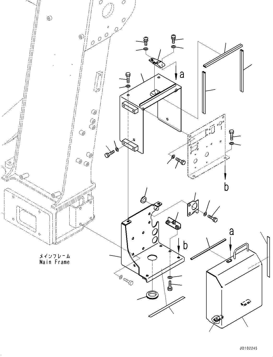Komatsu parts book diagram for HD785-8E0 S/N 55001-UP: BATTERY DISCONNECT SWITCH, SWITCH BOX (1/2)(#55001-)