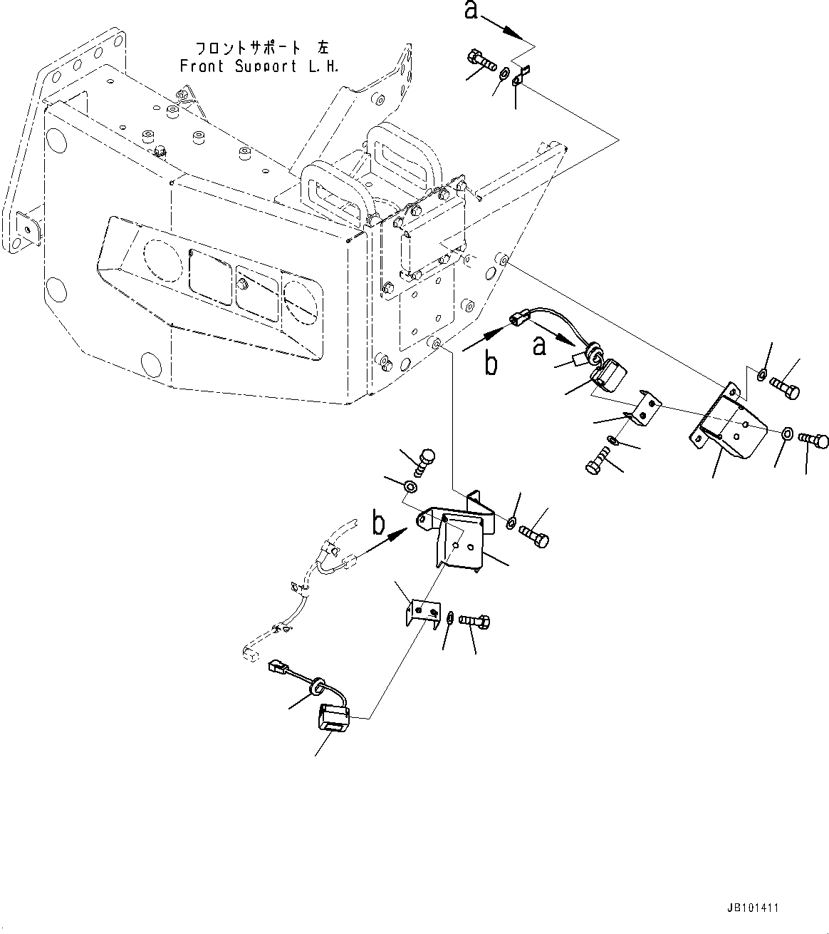 Komatsu parts book diagram for HD785-8E0 S/N 55001-UP: KOMVISION CAMERA, CAMERA, L.H.(#55001-)