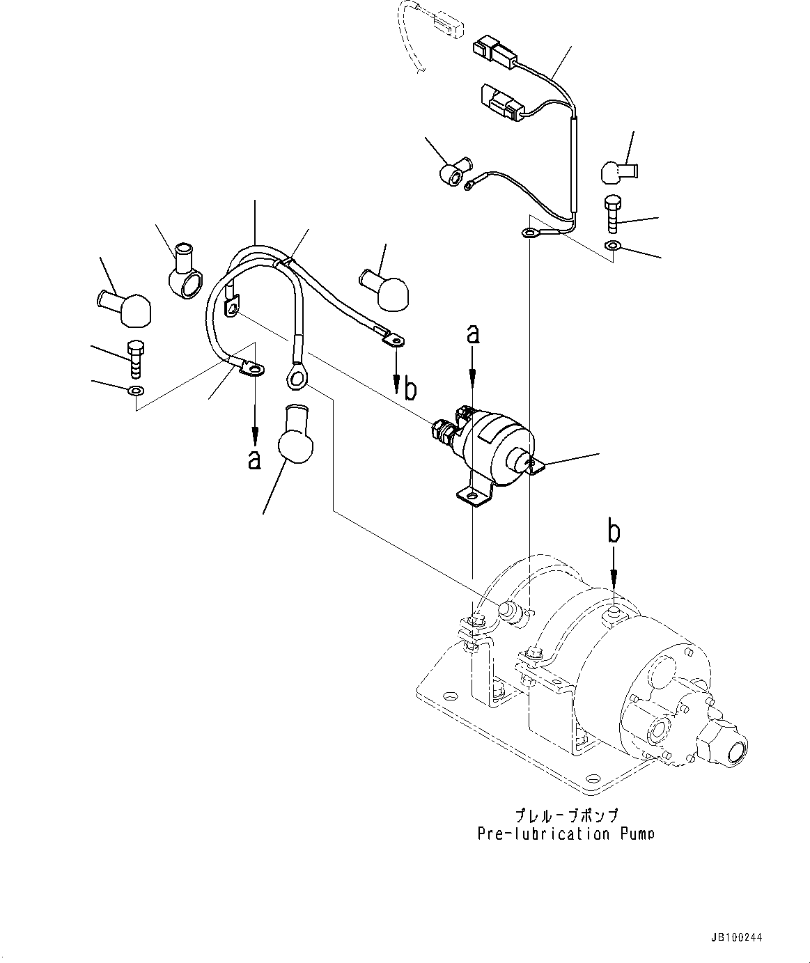 Komatsu parts book diagram for WA800-8E0 S/N 84001-UP: ENGINE RELATED PARTS, WIRING HARNESS(#83001-)