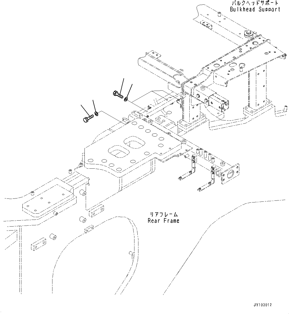 Komatsu parts book diagram for WA800-8E0 S/N 84001-UP: KOMVISION, BLIND PARTS (1/2) (WITHOUT KOMVISION, WITHOUT RADAR)(#83001-)