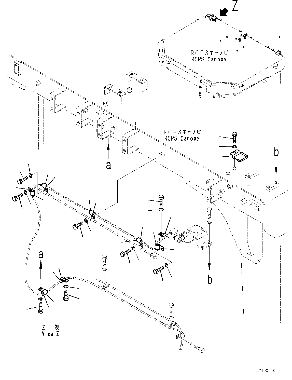 Komatsu parts book diagram for WA800-8E0 S/N 84001-UP: ELECTRICAL UNIT, GPS ANTENNA(#83001-)