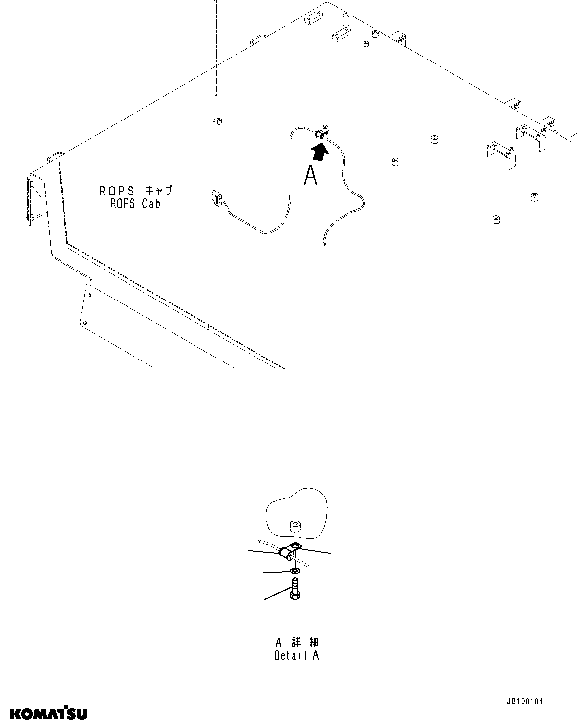 Komatsu parts book diagram for WA800-8E0 S/N 84001-UP: ELECTRICAL UNIT, CLIP(#83021-)