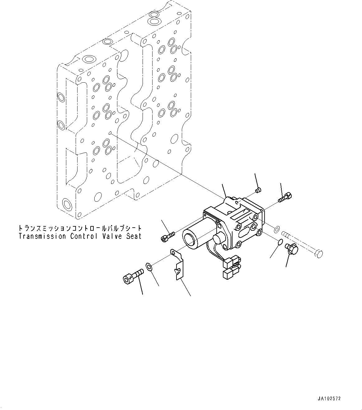 Komatsu parts book diagram for WA800-8E0 S/N 84001-UP: TORQUE CONVERTER AND TRANSMISSION, ECMV VALVE (2/3)(#83001-)