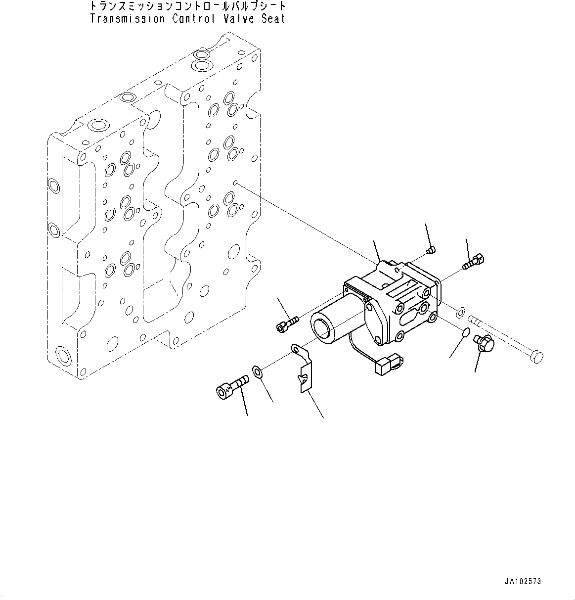 Komatsu parts book diagram for WA800-8E0 S/N 84001-UP: TORQUE CONVERTER AND TRANSMISSION, ECMV VALVE (3/3)(#83001-)
